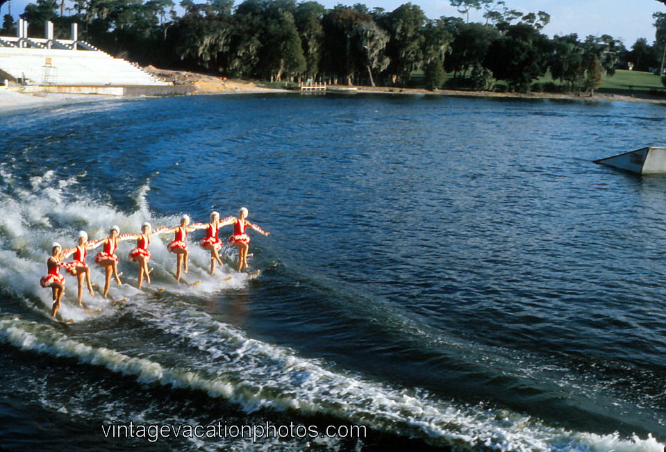 Vintage Vacation Photos: Water Ski Show, Cypress Gardens, 1972