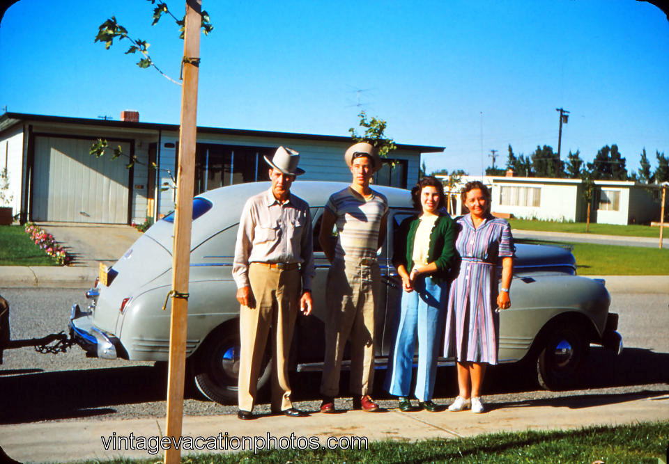 Vintage Vacation Photos Back home, 1950